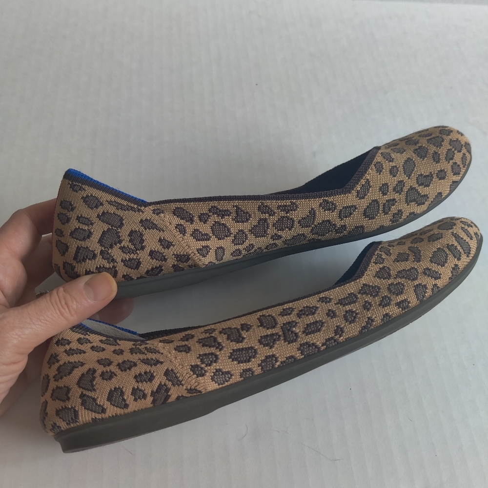 Rothy's Leopard Print Flats- Sz 9 EUC - Picture 2 of 6